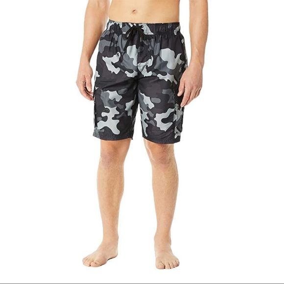 Kanu Surf Men's black Camo Swim Trunk S NWT - Picture 1 of 7